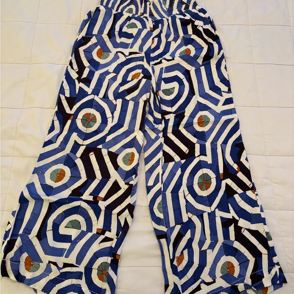 Maeve Blue and White Pants